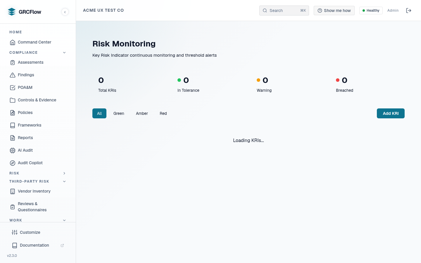 Risk Monitoring