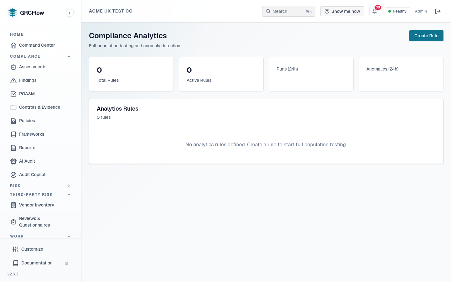 Compliance Analytics