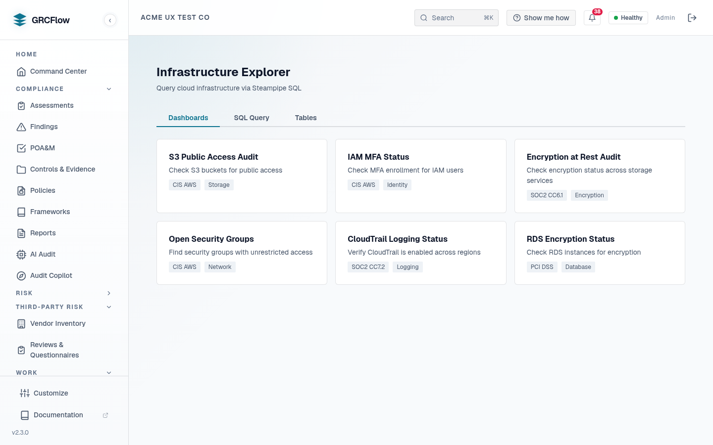 Infrastructure Explorer