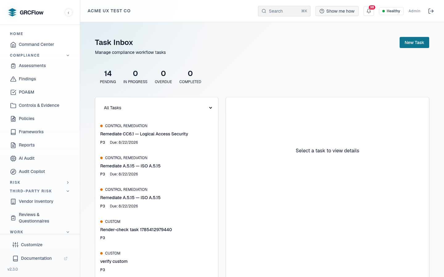 Tasks